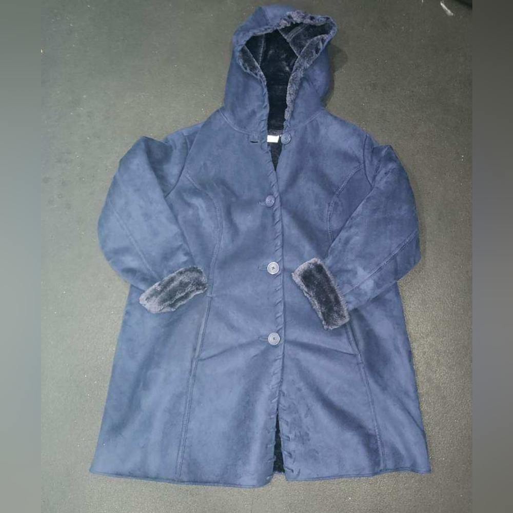 Denim & Co. | Women's Faux Suede Coat | Size 1X